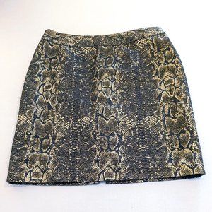 WORTHINGTON Women's Metallic Pencil Skirt,  Size 6,  Snakeskin Print NWOT
